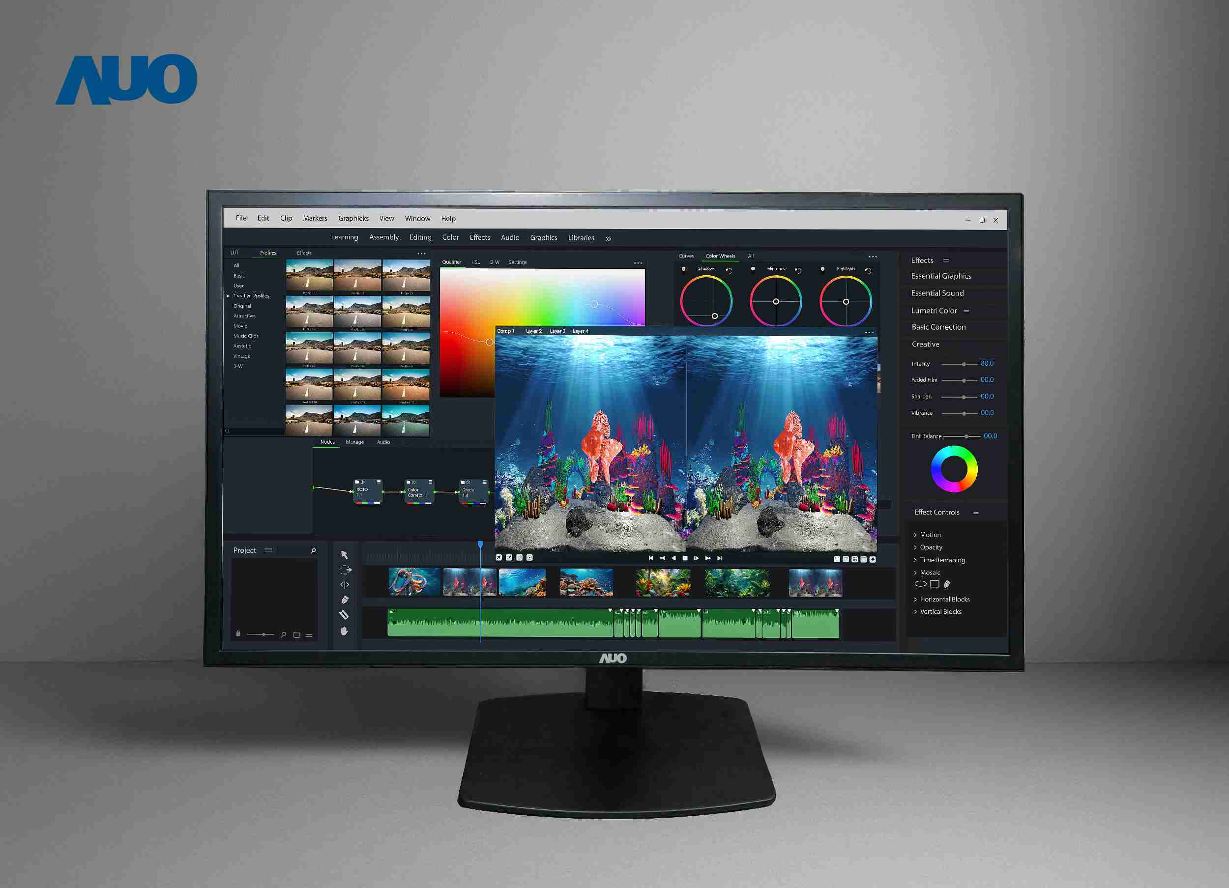 糖果派对开发32吋2D/3D专业桌上型显示器，，，，拥有8K4K超高分辨率，，并以低串扰算法优化3D显示效果，，，，搭载自动眼球追踪功能，，，能实时调整3D图像，，，，进行实时2D与3D无缝共存窗口，，，，提供图像设计工作者突破二维接口的崭新工作氛围与效率